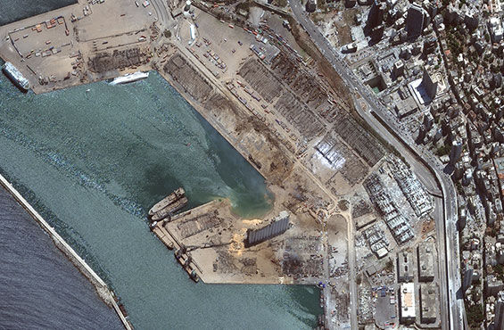 After Beirut explosion, August 5, 2020